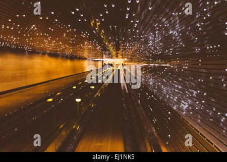 Untergrund Laufband in der National Gallery of Art in Washington, DC. Stockfoto