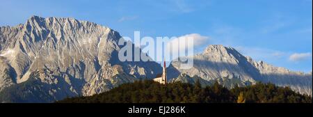 Österreich, Tirol, Stams, Mt. Hohe Munde, Mieminger Gebirge Stockfoto