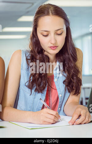 Student-Notizen in der Klasse Stockfoto