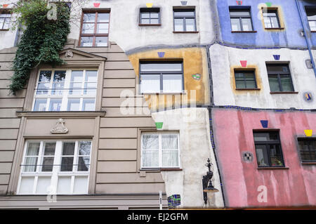 Hundertwasserhaus, Wien, Österreich Stockfoto