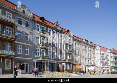 Altstadt-Fußgängerzone in Slubice, Polen Stockfoto