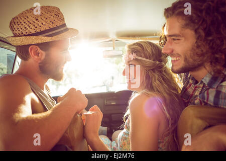 Hipster-Freunde auf Reise Stockfoto
