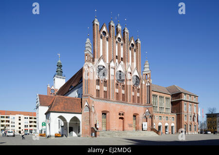 Museum Junge Kunst und Rathaus, Frankfurt Oder, Deutschland Stockfoto