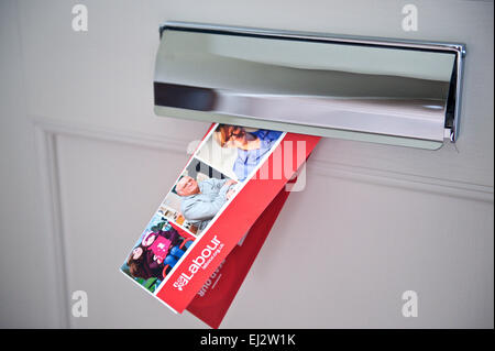 Labour Partei Wahlen Mailing an der Spitze bis Mai 2015 Parlamentswahlen Stockfoto