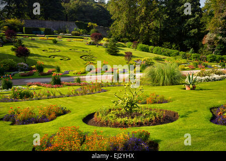 Ummauerten Garten in Kylemore Abbey. Connemara Region, Irland Stockfoto