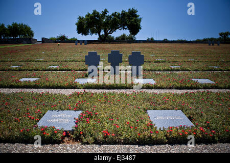 Maleme Krieg Friedhof in Maleme auf Kreta, Griechenland. Stockfoto