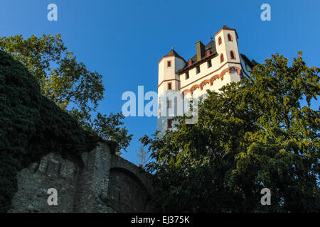 Kurfürstlichen Burg Eltville, Rheingau, Hessen, Deutschland Stockfoto