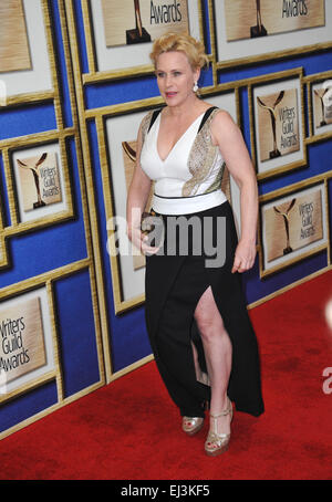 LOS ANGELES, CA - 14. Februar 2015: Patricia Arquette 2015 Writers Guild Awards im Hyatt Regency Century Plaza Hotel. Stockfoto