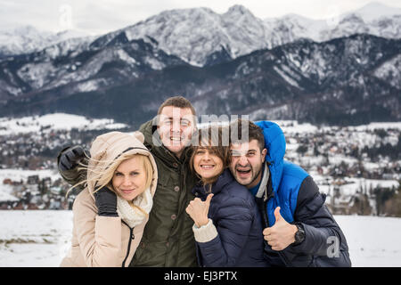 Zwei schöne junge Paar Stockfoto