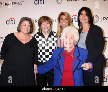 PaleyFEST 2014 Herbst Facts Of Life 35th Anniversary Reunion mit: Mindy Cohn, Geri Jewell, Lisa Whelchel, Charlotte Rae, Nancy McKeon Where: Beverly Hills, Kalifornien, Vereinigte Staaten, wann: 13 Sep 2014 Stockfoto