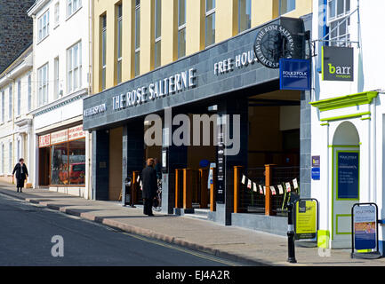 Die Rose Salterne - ein Gasthaus Pub - in Bideford, Devon, England UK Stockfoto