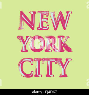 New York Flagge Typografie, Grafik t-shirt Stockfoto