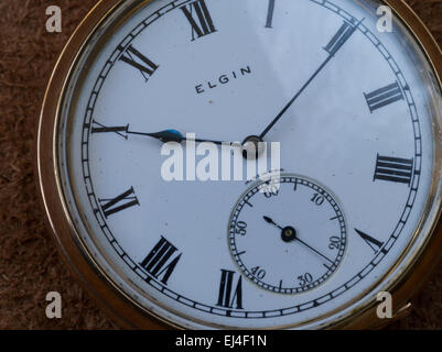 Goldene Taschenuhr Stockfoto