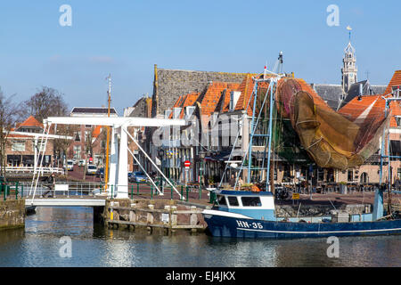 Historischen alten Stadt von Hoorn, am Ijsselmeer, Binnenmeer, Stockfoto