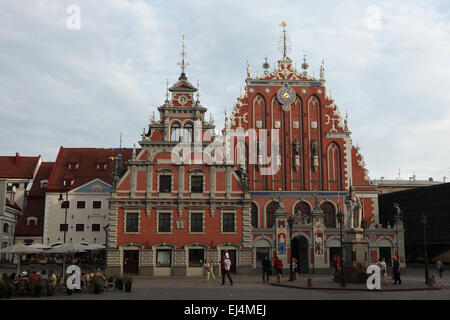 Haus der Schwarzhäupter in Riga, Lettland. Stockfoto