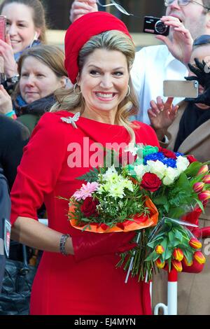 Hamburg, Deutschland. 20. März 2015. Königin Maxima der Niederlande in Hamburg, Deutschland, 20. März 2015. Das königliche Paar ist zu einem zweitägigen Arbeitsbesuch Norddeutschlands. RPE/Albert Nieboer/Niederlande - kein Draht-Service - © Dpa/Alamy Live-Nachrichten Stockfoto