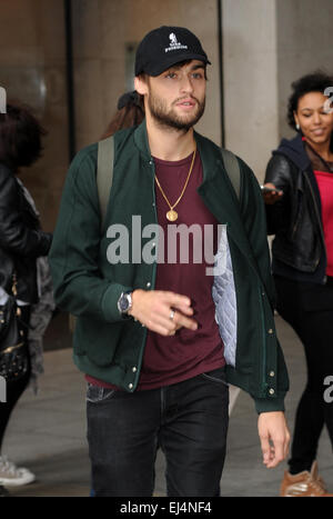 Douglas Booth abgebildet auf Radio 1 Featuring: Douglas Booth wo: London, Vereinigtes Königreich: 16 Sep 2014 Stockfoto