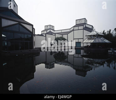 Suzhou Museum vom Architekten I.M Pei entworfen und in 2006 A moderne Interpretation der Baustile abgeschlossen Stockfoto