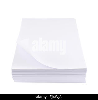 Stapel von a4 Blatt weißes Papier Stockfoto