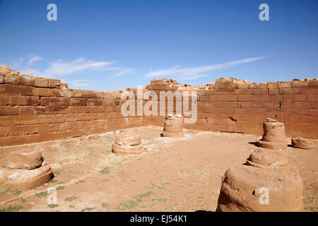 300 Tempel im großen Gehege auf Musawwarat es-Sufra, Nord Sudan, Afrika Stockfoto