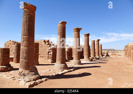 Tempel 100 im großen Gehege auf Musawwarat es-Sufra, Nord Sudan, Afrika Stockfoto