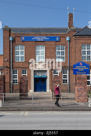 Saltley School, Birmingham.  Trojanisches Pferd Stockfoto