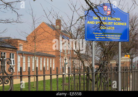 Saltley School, Birmingham.  Trojanisches Pferd Stockfoto