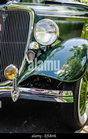 1934 Ford Tudor, antike Car Show, Armstrong Straße, Altstadt Fairfax, Virginia Stockfoto