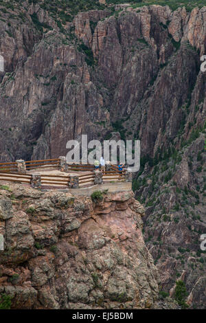 Black Canyon des Gunnison National Park, in der Nähe von Montrose, Colorado, USA Stockfoto