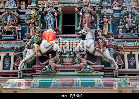 Der Sri Mahamariamman Tempel Hindutempel in Kuala Lumpur, Malaysia Stockfoto