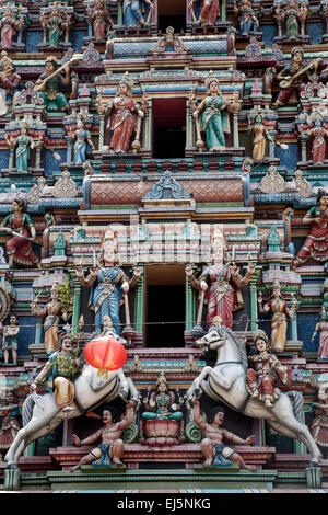 Der Sri Mahamariamman Tempel Hindutempel in Kuala Lumpur, Malaysia Stockfoto