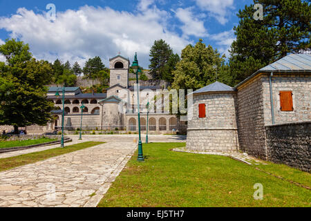 Orthodoxe Kloster der Geburt der Jungfrau Maria in Cetinje, Montenegro. Stockfoto