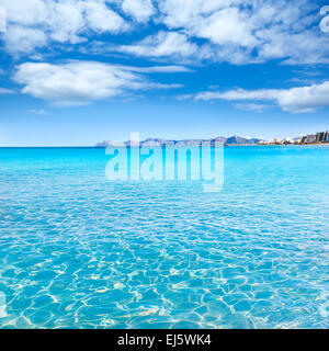 Mallorca Can Picafort Strand in Alcudia Bucht auf Mallorca Balearen Spanien Stockfoto