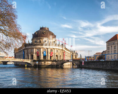 Museumsinsel, Bode-Museum und der Spree Stockfoto