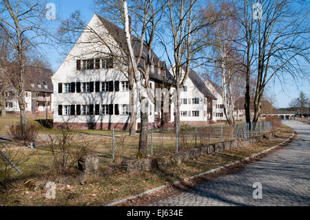 Jugendherberge Ravensbrück in Häusern, die früher von weiblichen SS-Wachen im KZ Ravensbrück Stockfoto