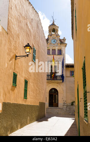 Rathaus Altstadt von Alcudia in Mallorca Mallorca Balearen Insel von Spanien Ayuntamiento Stockfoto