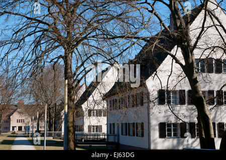 Jugendherberge Ravensbrück in Häusern, die früher von weiblichen SS-Wachen im KZ Ravensbrück Stockfoto