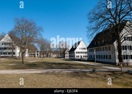 Jugendherberge Ravensbrück in Häusern, die früher von weiblichen SS-Wachen im KZ Ravensbrück Stockfoto