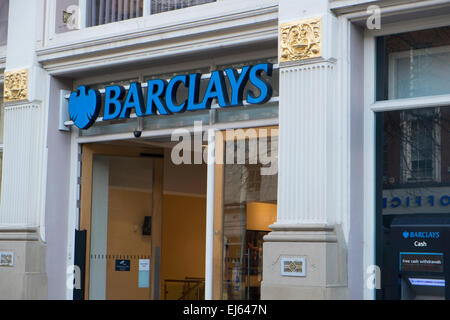 Britische Barclays Bank in St. Anns Platz Manchester, England Stockfoto