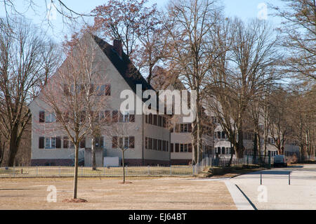 Jugendherberge Ravensbrück in Häusern, die früher von weiblichen SS-Wachen im KZ Ravensbrück Stockfoto