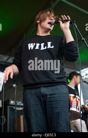 Austin, TX, USA. 20. März 2015. Will Butler führt bei der Spin-Magazin-Party während SXSW in Stubbs BBQ am Freitag, 20. März 2015 in Austin, TX, USA. © Dpa/Alamy Live-Nachrichten Stockfoto