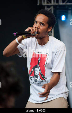 Austin, TX, USA. 20. März 2015. Earl Sweatshirt führt bei der Spin-Magazin-Party während SXSW in Stubbs BBQ am Freitag, 20. März 2015 in Austin, TX, USA. © Dpa/Alamy Live-Nachrichten Stockfoto