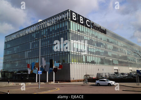 BBC pacific Quay River Clyde Glasgow Schottland, Vereinigtes Königreich Stockfoto