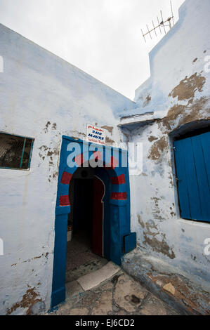 Tor zur türkischen Bädern in der Medina, Hammamet, Tunesien. Stockfoto