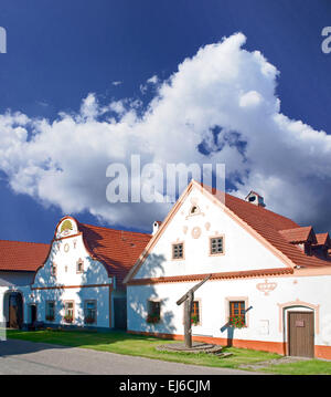 Holasovice Südböhmen Volksarchitektur - UNESCO Weltkulturerbe Stockfoto