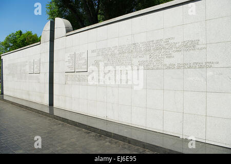 Umschlagplatz Denkmal auf Stawki Straße in Warschau, Polen. Stockfoto