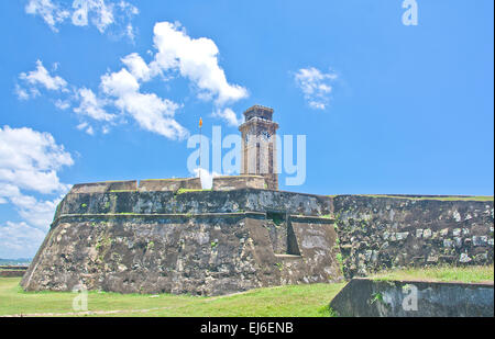 Holländische Festung Galle 17. Jahrhunderts ruiniert Niederländisch-Schloss, das die Unesco als Weltkulturerbe In Sri Lanka aufgeführt ist Stockfoto