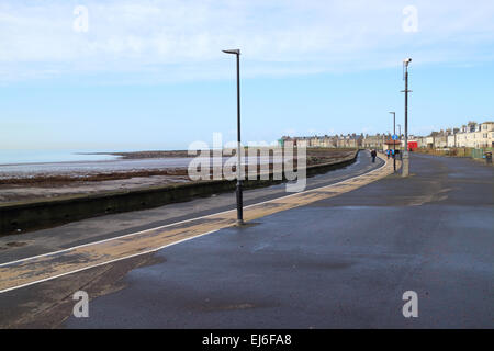 Südstrand Promenade am Meer Gehweg Troon Scotland UK Stockfoto