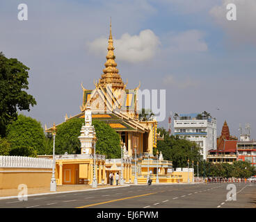 Mondschein Pavillon, Königspalast, Phnom Penh, Kambodscha Stockfoto