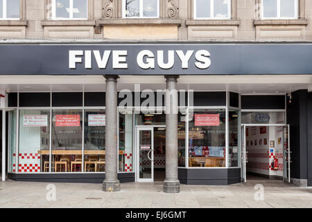 Fünf Jungs Restaurant, Nottingham, England, Großbritannien Stockfoto